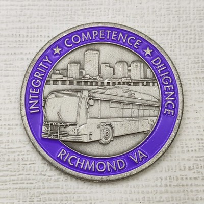 CRTC Transit System CEO Outstanding Performance Richmond VA Challenge Coin