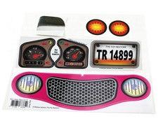 Toy Restore Replacement Sticker Fits Little Tikes Cozy Coupe Car II Car Hot Pink
