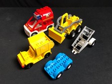 Lego DUPLO 5 x Fahrzeuge, Bagger, Laster, LKW P4