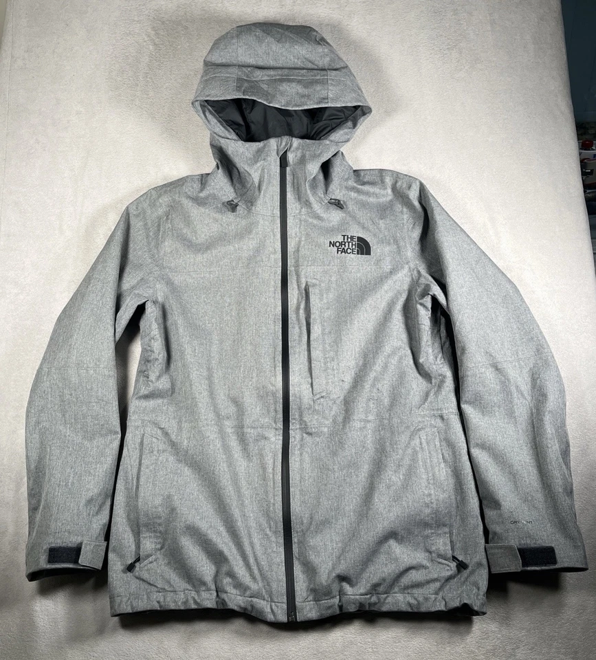 Chaqueta The North Face Dryvent Mujer L Gris Abrigo de Esquí con Capucha Cremallera Completa/Bolsillos Foto 2 de 4