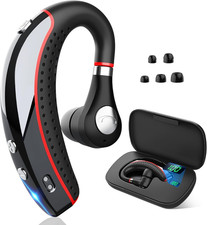 Bluetooth Headset V5.3, Wireless Bluetooth Earpiece with 500Mah Charging Case 72