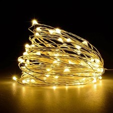 Fairy String Lights Micro Rice Copper Wire Xmas Light 20/100LED Battery Operated