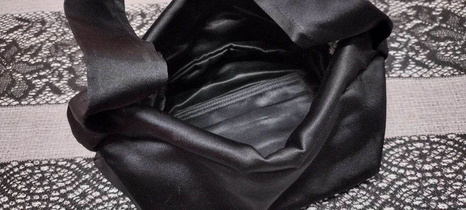 Винтажный 30-х George Morris сумка 40-х восьмиугольник коробка стиль атласной шелк вечерняя сумка - Изображение 3 из 4