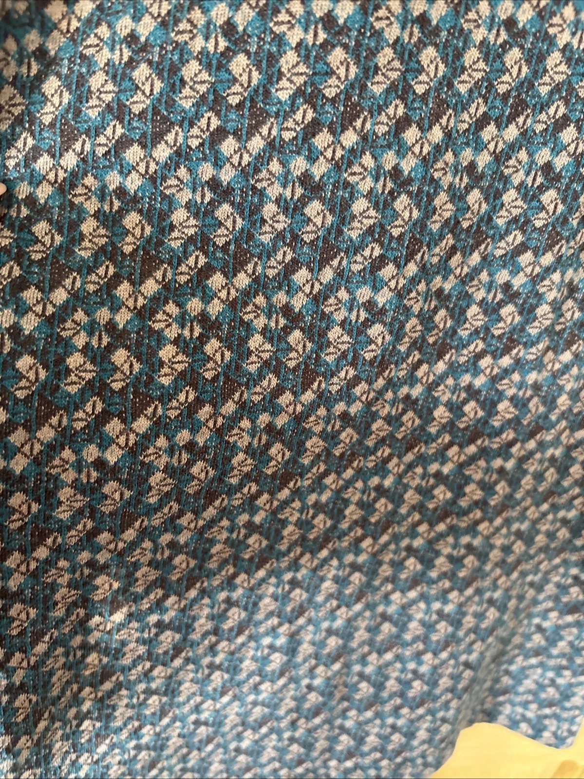 Gonna Kenzo vintage 100% cotone stampa lunghezza ginocchio grande verde marrone