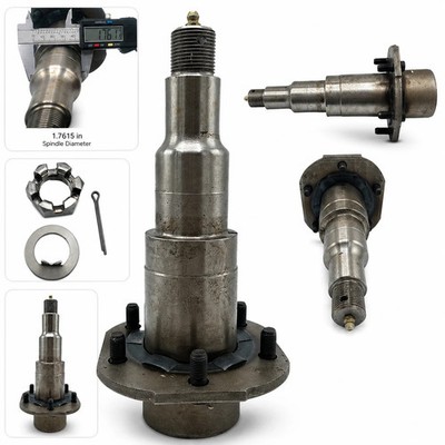 5200# 6000# & 7000# #42 Spindle, Replacement Torsion Trailer axle, w/Hardware
