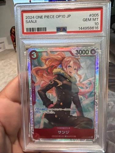 2024 One Piece Japanese OP10-005 Sanji PSA 10 Graded