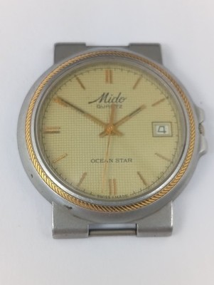 Mido Ocean Star Men's Swiss Made Quartz ETA 555. 415 Watch For Parts/Repair
