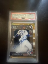 2019 Bowman Chrome Auto Gold Refractor Vladimir Guerrero Jr /50 Low Pop 🥵🔥gem