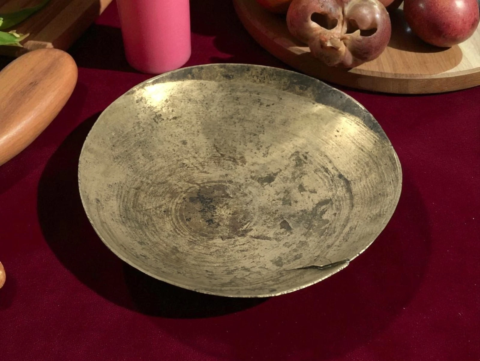 Indian Collectible Medicine Mixing Bowl Old Kitchen Baby Feeding Bowl G27-192