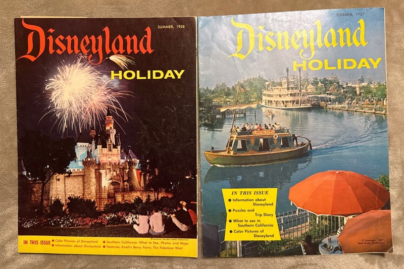 Two Disneyland Holiday Magazines 1957-1958