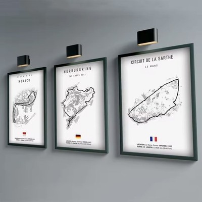 Motorsport F1 Rennstrecke Leinwandbilder - A4 (21x30cm) | Rennstrecke Wandbild