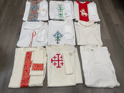 9 USED VESTMENTS (Lot #8)