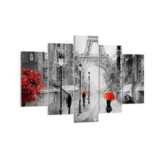 Quadro su Tela 150x100cm Parigi città casa Stampe Immagini Quadri Moderni Murale