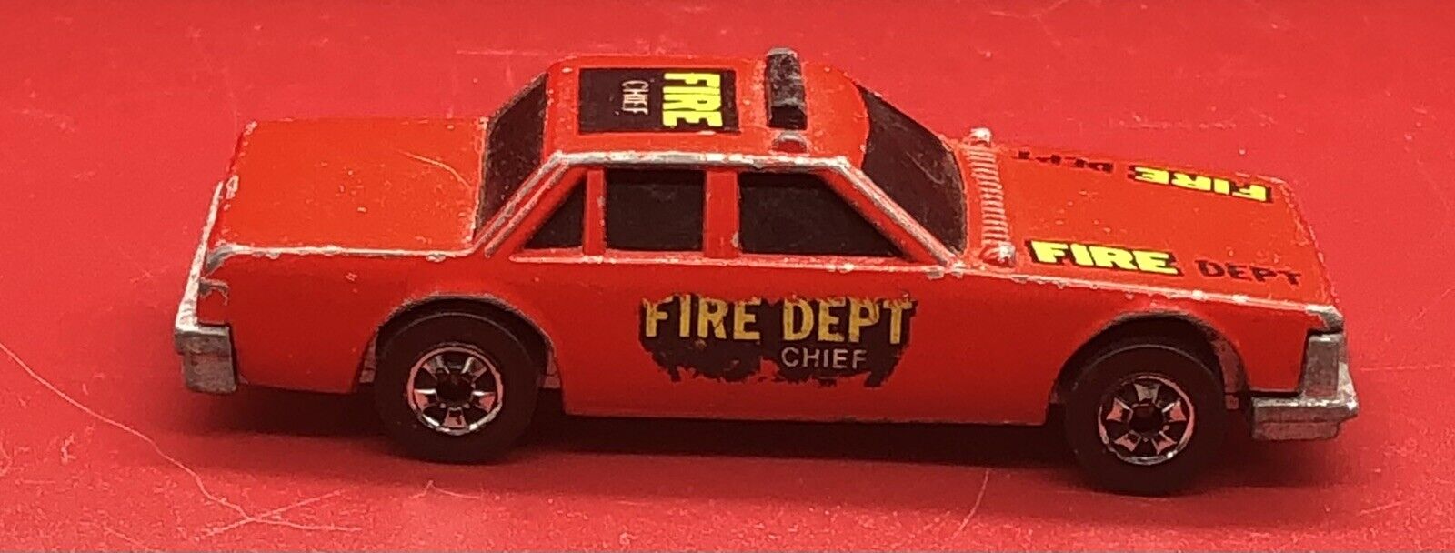 Adelaide, Australia - July 05, 2016:An Isolated Shot Of A 1983 Fire Chief Crash  Car Hot Wheels Diecast Toy Car. Hot Wheels Cars Made By Mattel Are Highly  Sought After Collectables. Stock