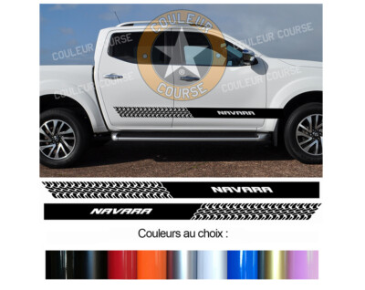 2x UNTERBODENSTREIFEN FÜR NISSAN NAVARA 4x4 AUFKLEBER STICKER BD433-4*