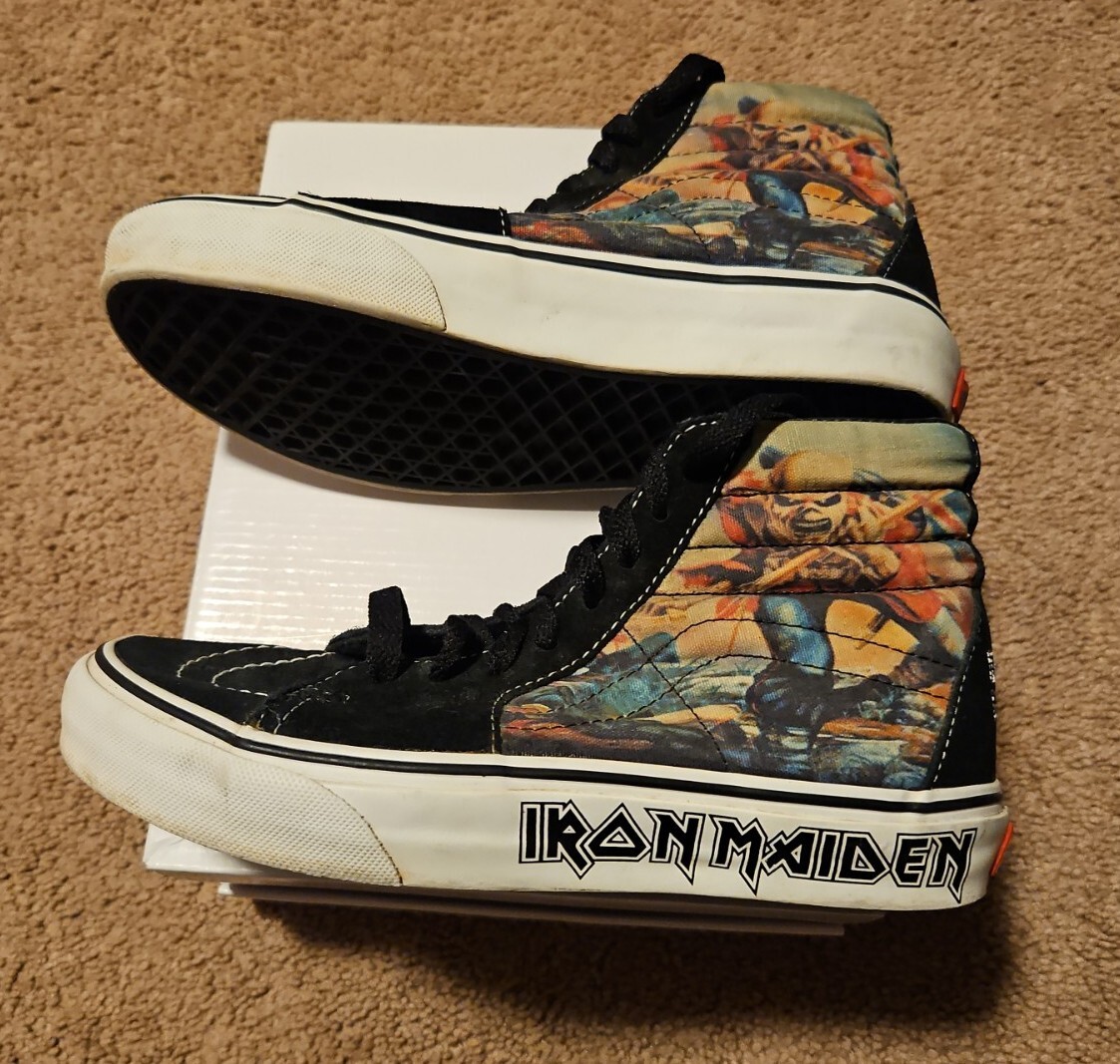 Iron Maiden Trooper VANS SK8 Hi Shoes Gem