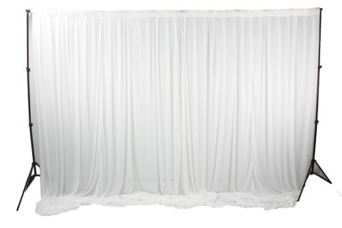 Weiß/Schwarz Eis Seide Hintergrund Vorhänge für Party Babyparty Hochzeit Fotografie - Bild 9 von 16