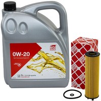 MotoröL Set 0W-20 5 Liter + ÖLfilter FüR Audi Q2 2.0 TDI Quattro 110KW 150 PS