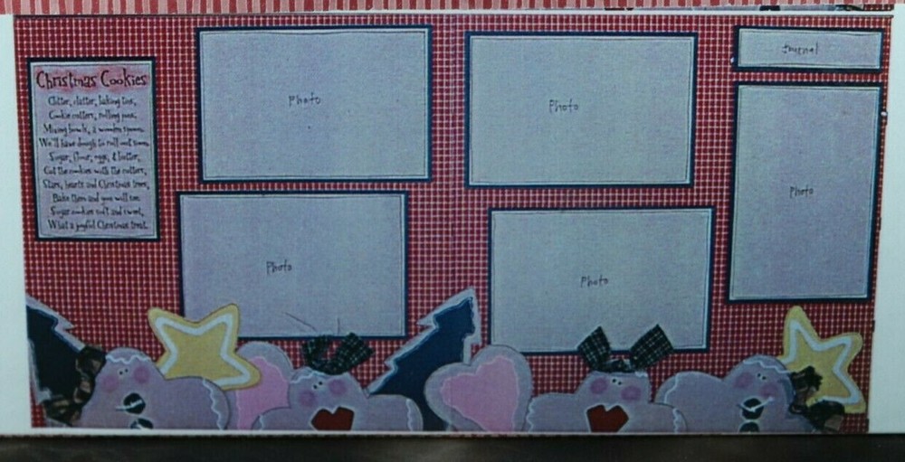 12x12 Christmas Cookies Scrapbook Page Kit – 2-Page Layout  