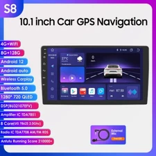 10.1" Car GPS Android 12 8-Core 8+128GB 2 Din Stereo Radio Car Auto Play DSP