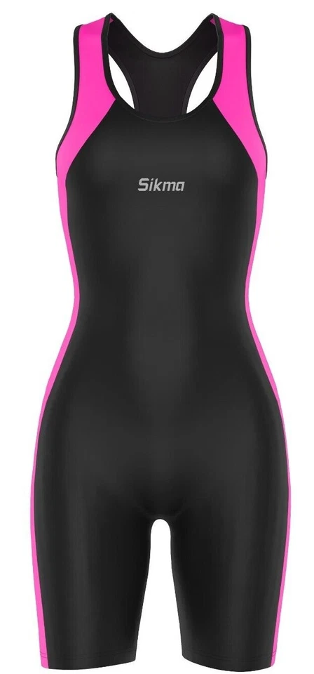 One Pieces Women Boyleg Sports Swimwear Bra with Support cups Swimming Costumes - Image 4 of 4