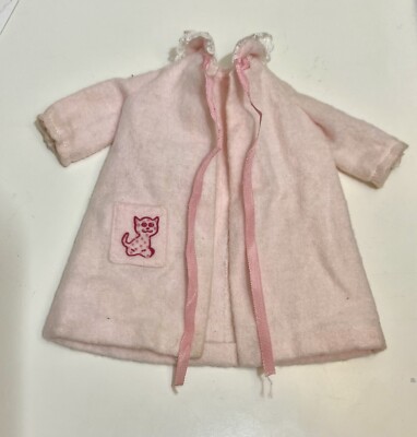Skipper Doll #1909 Dreamtime Pink Flannel Robe 1964 1909