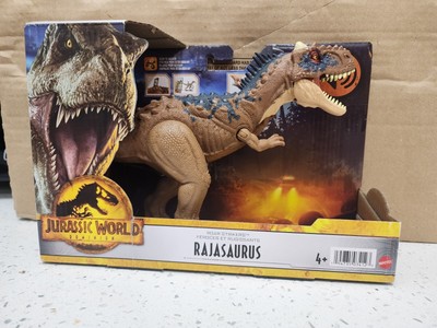 Jurassic World Dominion Roar Strikers Rajasaurus Dinosaur  + Mystery Slime Egg