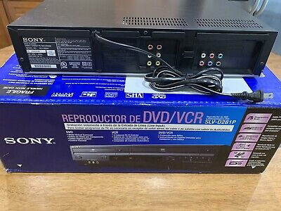 Sony SLV-D281P Progressive Scan DVD VHS Player 4 Head Hi Fi Sony SLV-D281P Progressive Scan DVD VHS Player 4 Head Hi Fi