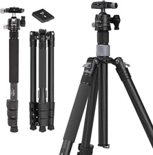 SmallRig 62.2" Carbon Fiber Camera Tripod &Monopod w/Central Column &Ball Head
