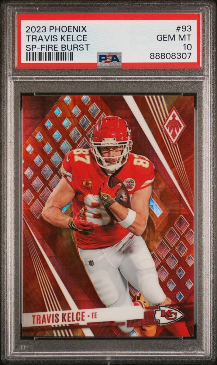Travis Kelce Chiefs 2023 Panini Phoenix Fire Burst SP #1/340 #93