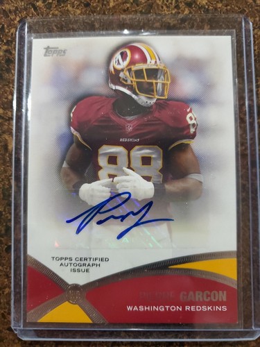Tarjeta autografiada Topps Prolific Playmakers 2012 Pierre Garcon automática rara - Imagen 20 de 24