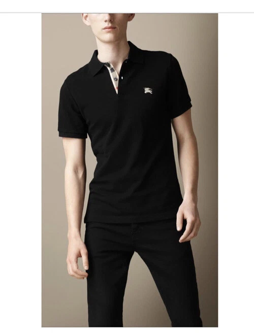Burberry eddie 2025 pique polo