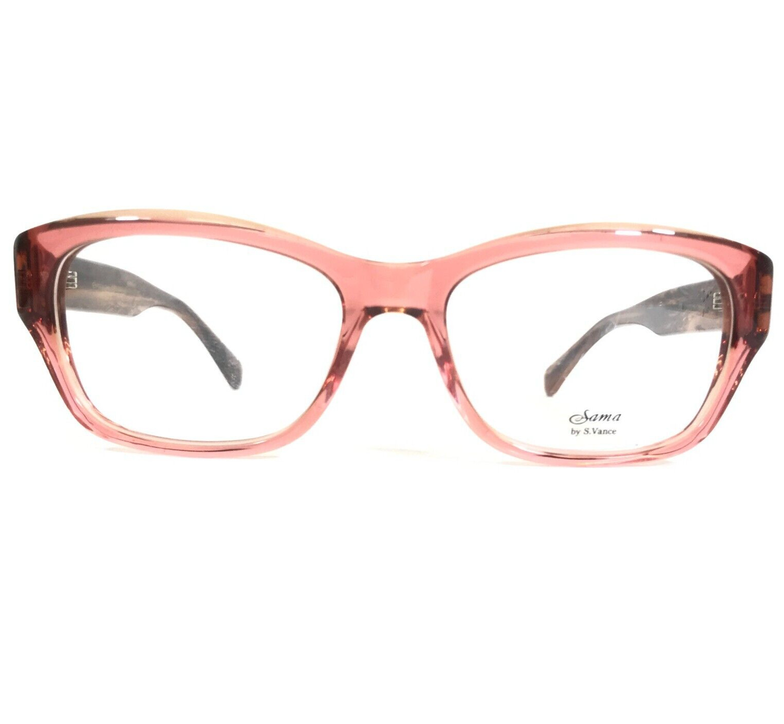 Sama Eyeglasses Frames CHELSEA VINTAGE ROSE Brown Clear Pink Cat Eye 50-16-135 29490₽
