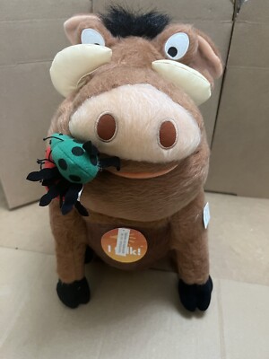 Walt Disney Pumba The Lion King Pumbaa Plush Stuffed Toy 16  Vtg New No Sound