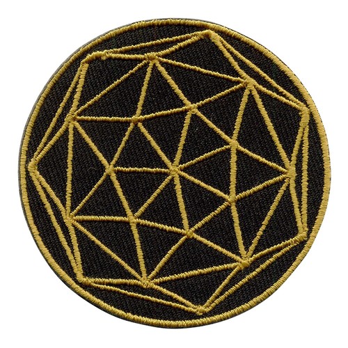 Aufnäher Dodekaeder Metatrons Würfel heilige Geometrie gold oder silber Patch - Picture 12 of 27