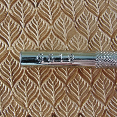 Herramienta de estampado de cuero - estampilla geométrica de hoja - Imagen 7 de 8