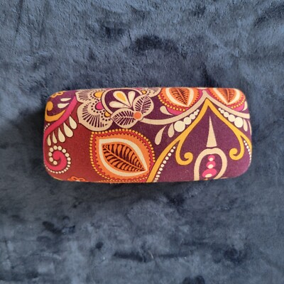 Colorful Paisley Glasses Case Eyeglass Sunglass Padded Case in Cotton Fabric Kaffe Fassett  main image 4