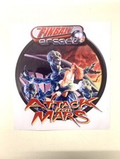 Autocollant flipper bally ATTACK FROM MARS *** 