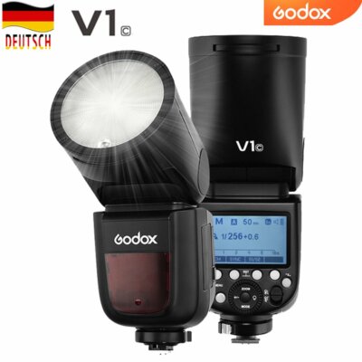 DE Godox V1C Flash Speedlite, 76Ws 2.4G High-Speed Sync 1/8000s für Canon Kamera