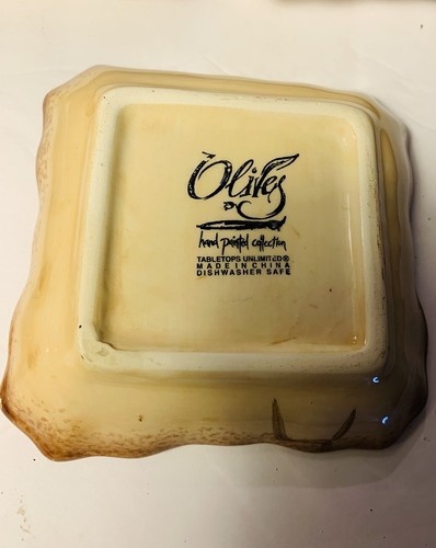 Oliveto ceramica dipinta a mano ciotole da tavolo set illimitato di 8 - Foto 3 di 12