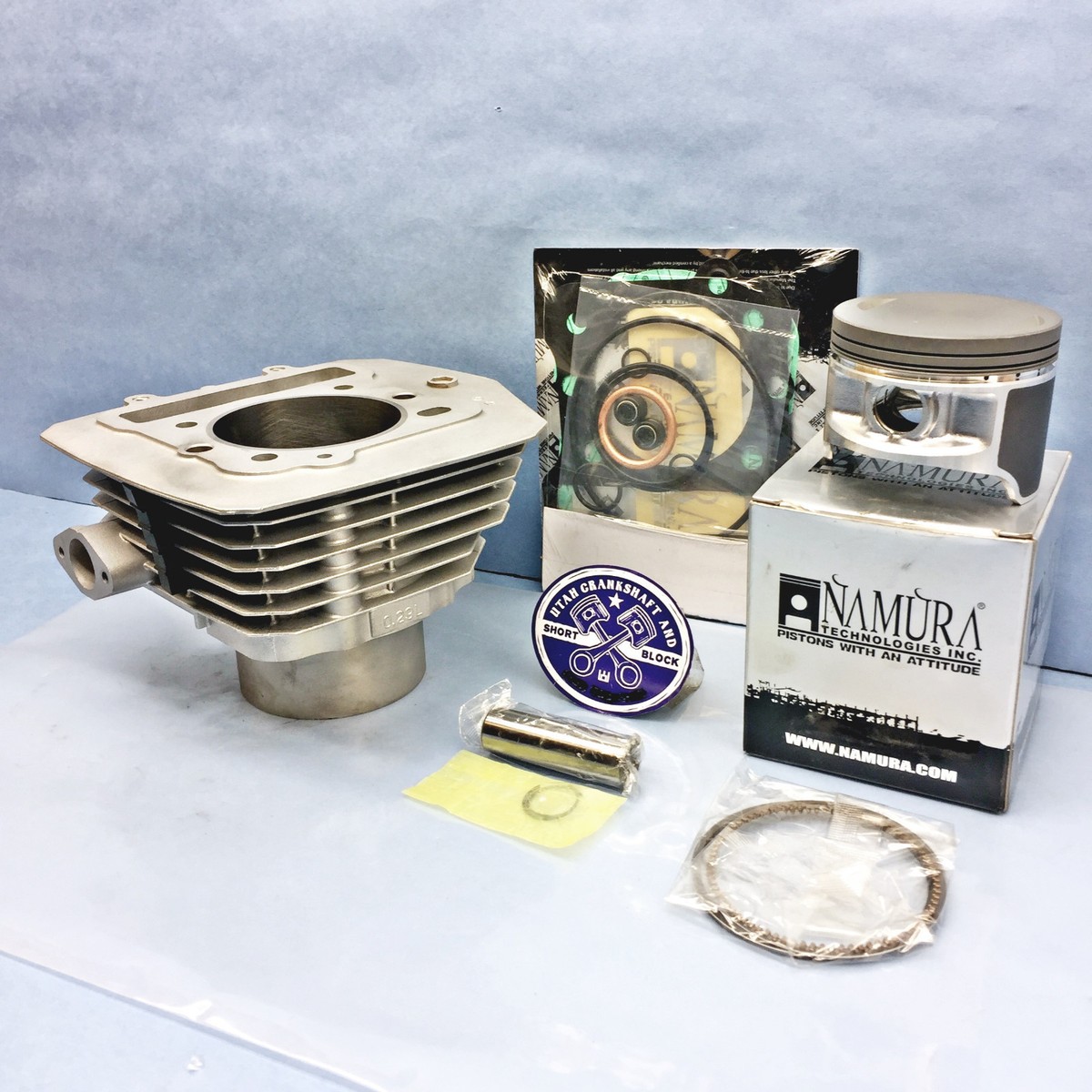 76.50mm Kawasaki 300 Cylinder Namura Pistons Gaskets 88-05 Bayou