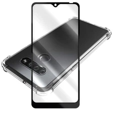 2.5D Rounded Edges Screen Protector W/ Anti-Collision Case for LG K51 LM-K500QM
