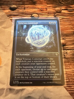 MTG Tolarian Contempt (Foil Etched) March of the Machine: The Aftermath Foil