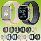 Für Apple Watch SE 2023 44 / 40mm Design Nylon Klettverschluss Ersatz Arm Band