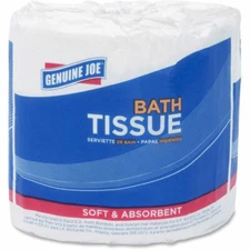 Genuine Joe Toilet Paper Bath Tissue 2-Ply, 550SH/RL, 80/CT, WE (GJO2508080)) 