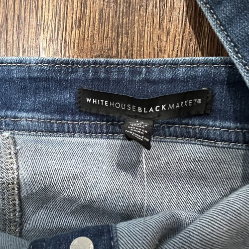 Top bustier corpetto denim donna White House Black Market taglia 14 nuovo con etichette - Foto 5 di 8