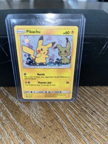 New ListingPokémon 2019 Pikachu SM162 Sun & Moon Black Star Promo Holo Card TCG LP
