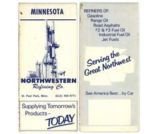 Vintage 1967 Minnesota Road Map   Northwester...