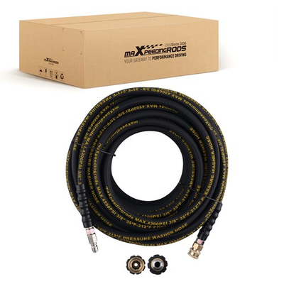 #ad #ad 100 ft 3 8quot; Pressure Washer Extension Hose 4200PSI Steel Wire Braided w Coupler $86.34