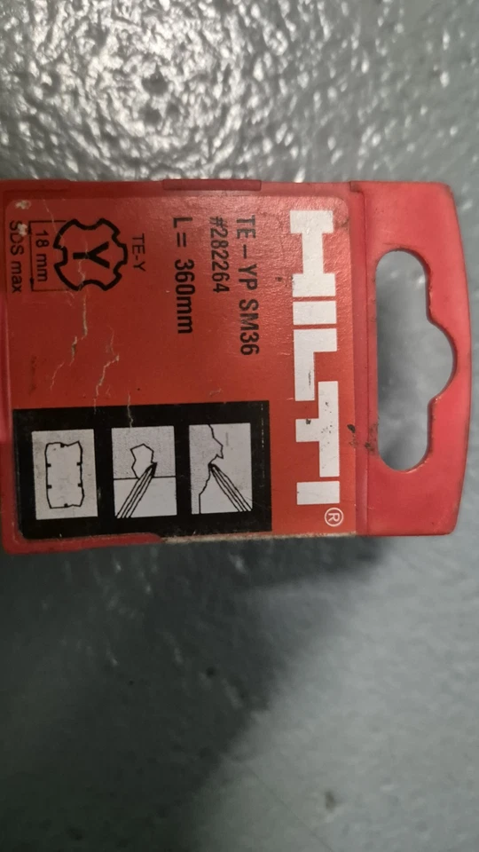 HILTI Spitzmeißel TE YP SM36 neuer Artikel plus ein Flachmeißel gebraucht - Bild 2 von 3